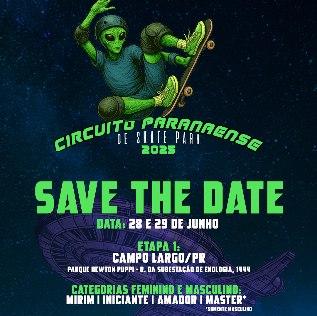 Vem aí a Primeira Etapa do Circuito Paranaense de Skate Park Amador 2025!